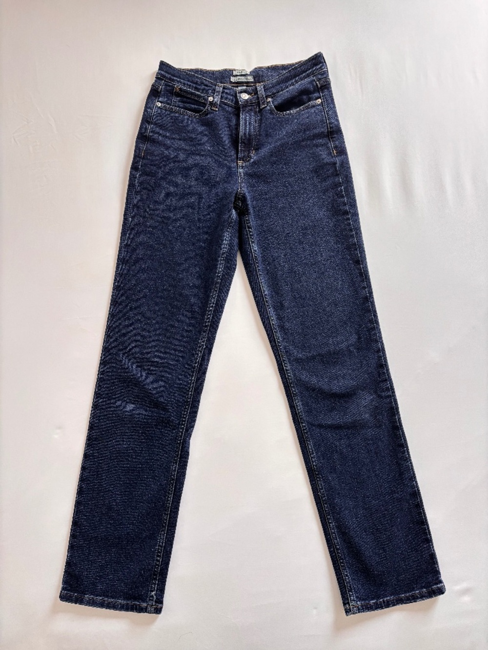 L.L.Bean Classic Fit Dark Wash Jeans | Size 6 Medium Tall | Straight Leg | Stret
